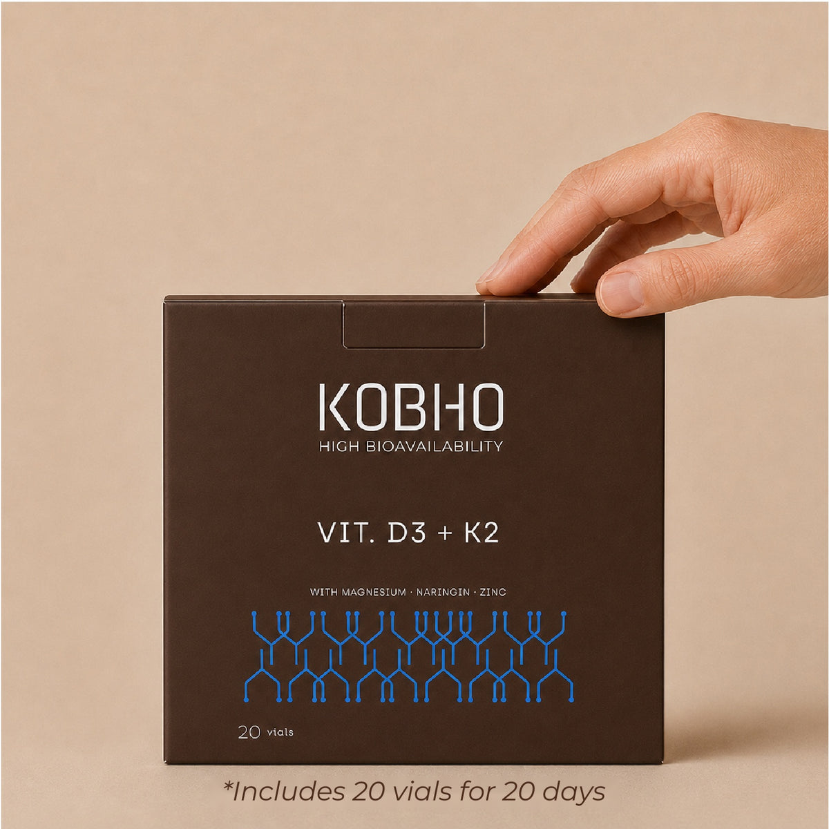 Vitamin D3 + K2 with magnesium